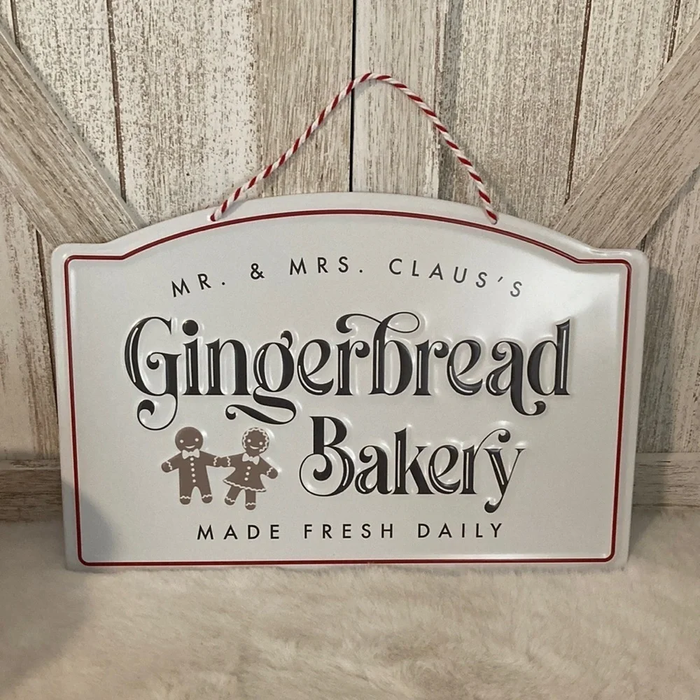 Target BP Christmas 2023 Gingerbread Bakery Metal Sign